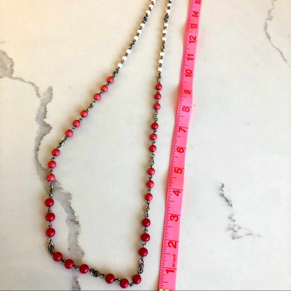 Banana republic pink ombré long necklace